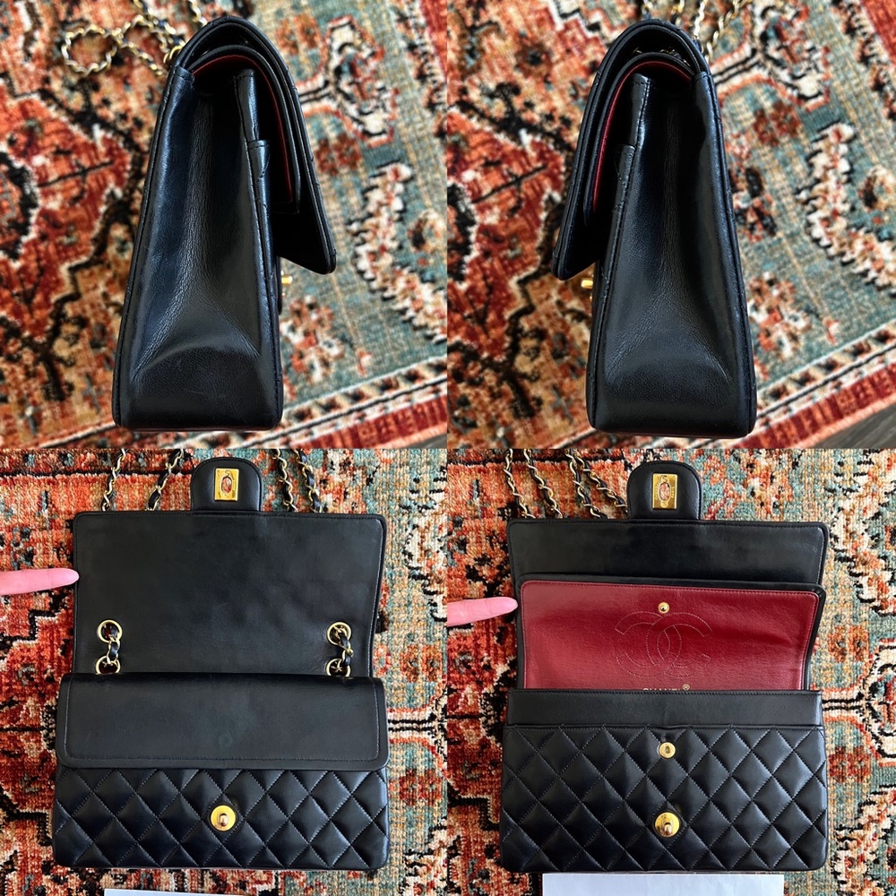 SOLD**Chanel Vintage Classic Medium Double Flap Bag - Picture 6 of 11